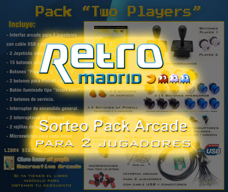 Sorteo Pack Arcade RetroMadrid 2017